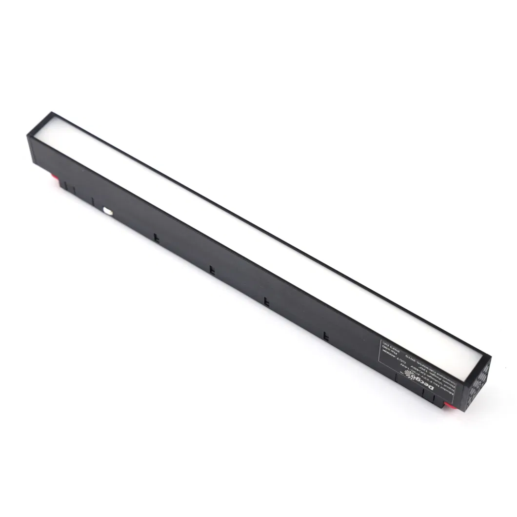 Magnetic Track Light System Black White Ultra Thin Ceiling Surface Mounted LED Rail Lamp Linear Magnet Home Lamps Without Main Light Lighting Grille Lamp Series